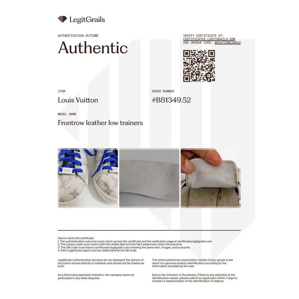 Louis Vuitton White Blue Monogram Technical Mesh Frontrow Sneaker sz39 AUTHENTIC